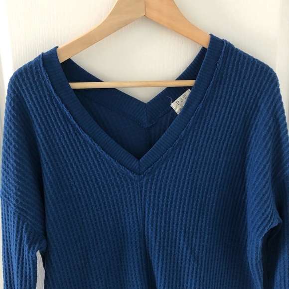 Pst Deep V-Neck Long Sleeve Top - Picture 2 of 7